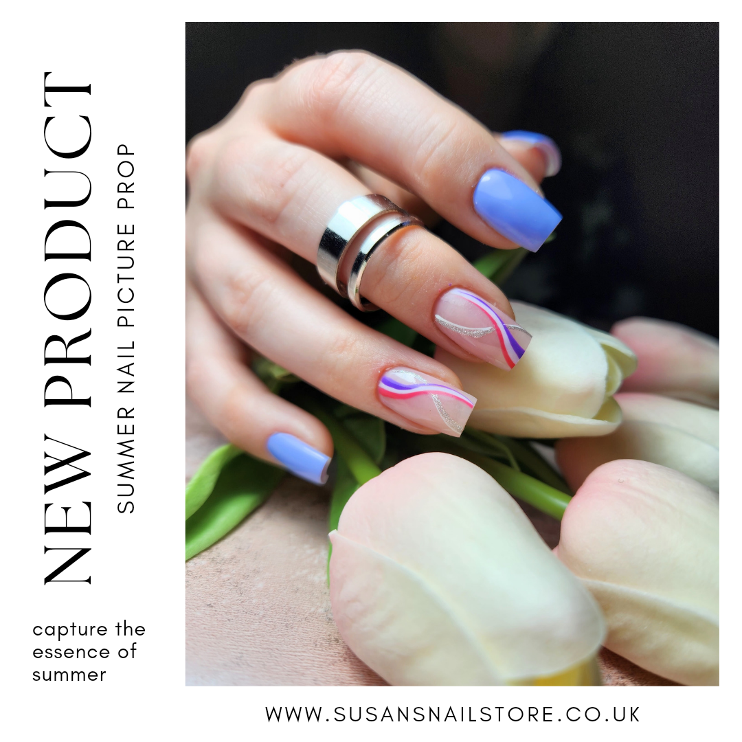 Summer Nail Picture Prop: Baby Pink Artificial Tulip