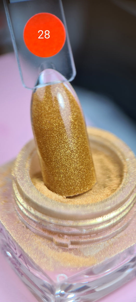 NABA Colour Acrylic Powder 28 SILK GOLD