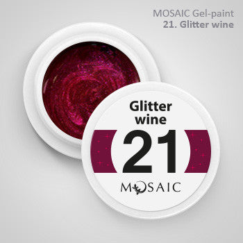 MOSAIC Gel-Paint 21 GLITTER WINE