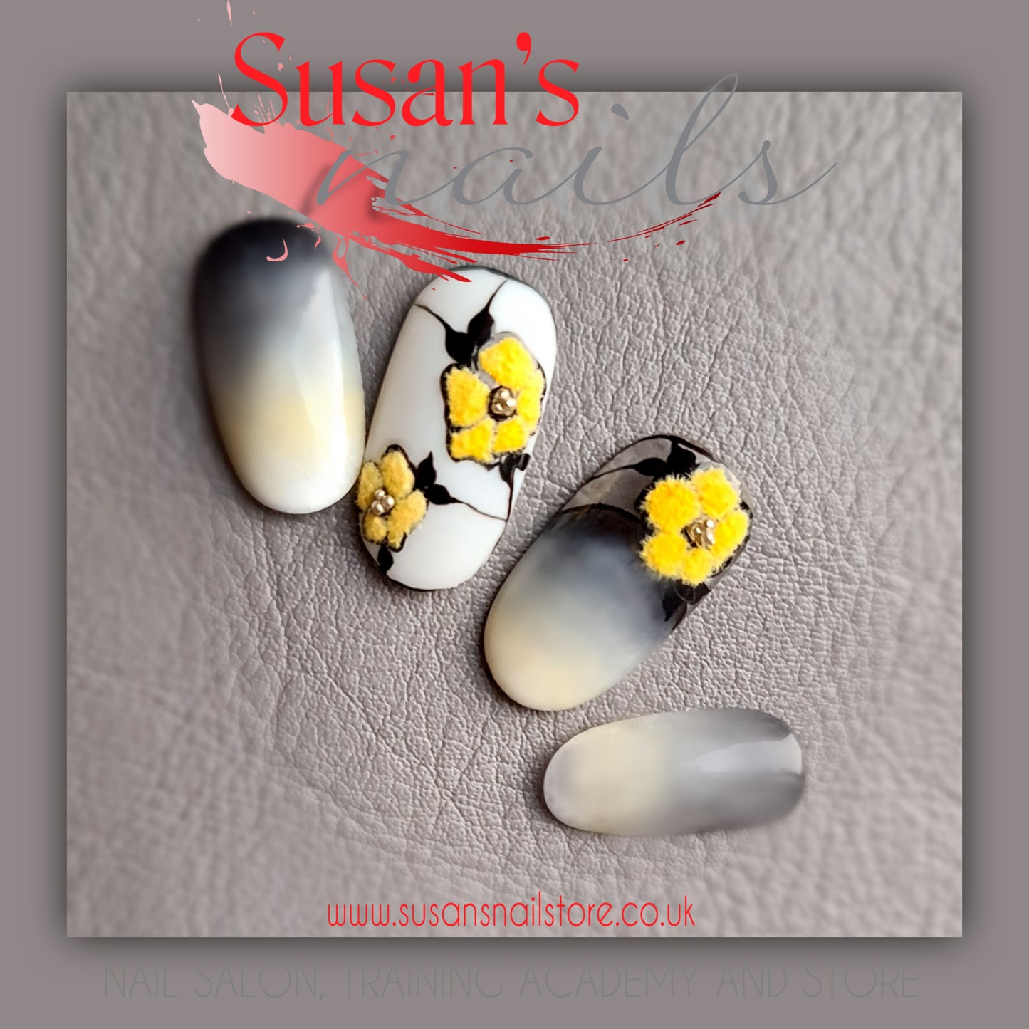 Illuminating 21 Nail Art Course - online - lesson3: textured stained glass effect 