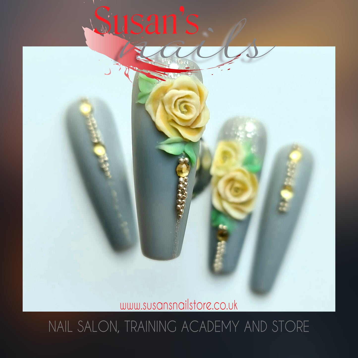 Illuminating 21 Nail Art Course - online - lesson5: 3D roses with gel