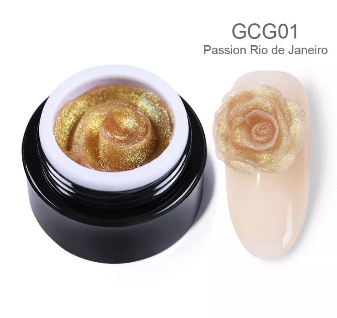 BORN PRETTY Glittery Carving Gel 01 Passion Rio de Janeiro