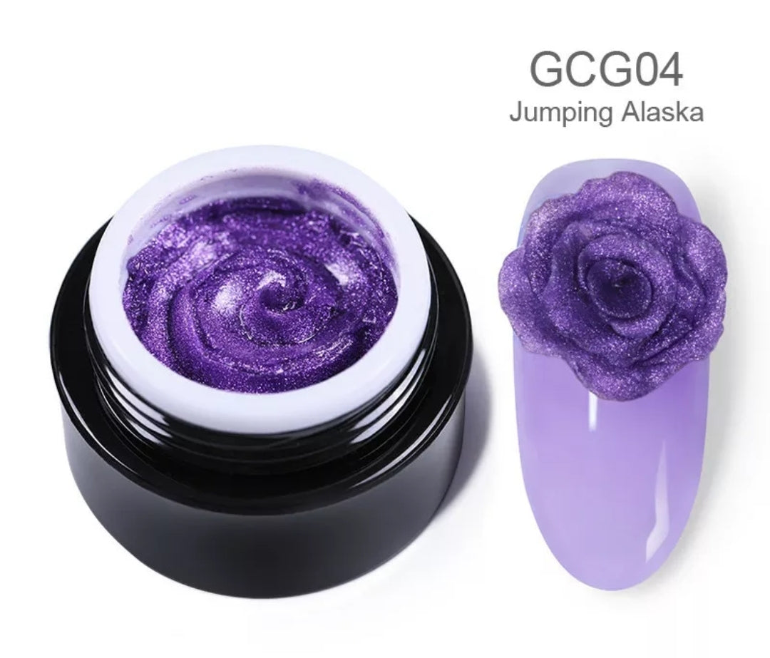 BORN PRETTY Glittery Carving Gel 04 Jumping Alaska
