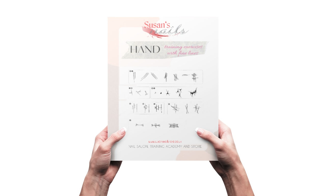 24 Hand Training Exercises with Fine Lines
